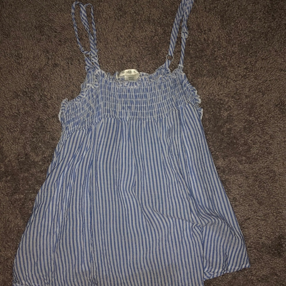 Striped Blue Top